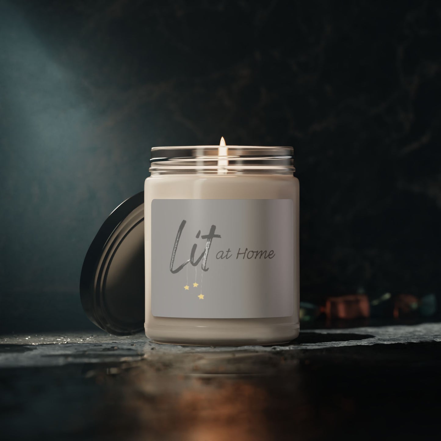 Soy Candle 'Lit at Home' 9oz