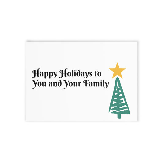 Happy Holidays Two-Sided Greeting Cards